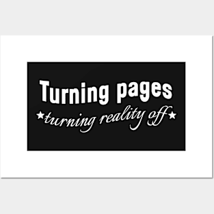 Turning pages turning reality off - Peaceful reading Posters and Art